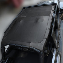 For 2018+ Jeep Wrangler JLU 4-Door Sunshade Mesh Sun Shade Top UV Protection Bikini Top Full Length with PU Leather RT-TCZ