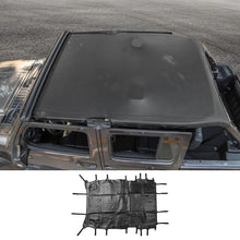 For 2018+ Jeep Wrangler JLU 4-Door Sunshade Mesh Sun Shade Top UV Protection Bikini Top Full Length with PU Leather RT-TCZ