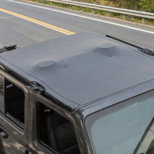 For 2018+ Jeep Wrangler JLU 4-Door Sunshade Mesh Sun Shade Top UV Protection Bikini Top Full Length with PU Leather RT-TCZ