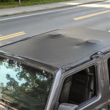 For 2018+ Jeep Wrangler JLU 4-Door Sunshade Mesh Sun Shade Top UV Protection Bikini Top Full Length with PU Leather RT-TCZ