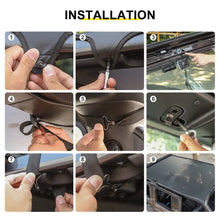 For 2018+ Jeep Wrangler JLU 4-Door Sunshade Mesh Sun Shade Top UV Protection Bikini Top Full Length with PU Leather RT-TCZ