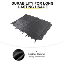 For 2018+ Jeep Wrangler JLU 4-Door Sunshade Mesh Sun Shade Top UV Protection Bikini Top Full Length with PU Leather RT-TCZ
