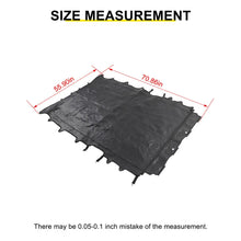 For 2018+ Jeep Wrangler JLU 4-Door Sunshade Mesh Sun Shade Top UV Protection Bikini Top Full Length with PU Leather RT-TCZ