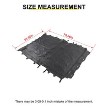For 2018+ Jeep Wrangler JLU 4-Door Sunshade Mesh Sun Shade Top UV Protection Bikini Top Full Length with PU Leather RT-TCZ