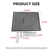 For 2018+ Jeep Wrangler JLU 4 Door Top Mesh Sunshade Cover UV Sun Protection RT-TCZ