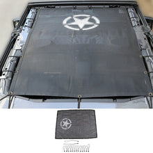 For 2018+ Jeep Wrangler JLU 4 Door Top Mesh Sunshade Cover UV Sun Protection RT-TCZ