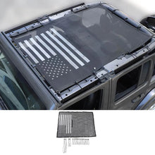 For 2018+ Jeep Wrangler JLU 4 Door Top Mesh Sunshade Cover UV Sun Protection RT-TCZ