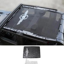 For 2018+ Jeep Wrangler JLU 4 Door Top Mesh Sunshade Cover UV Sun Protection RT-TCZ