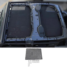 For 2018+ Jeep Wrangler JLU 4 Door Top Mesh Sunshade Cover UV Sun Protection RT-TCZ