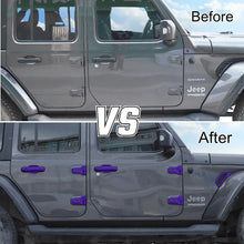 For 2018+ Jeep Wrangler JLU 4Door 24PCS Exterior Trim Kits Door & Hood Hinge Covers RT-TCZ