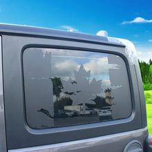 For 2018+ Jeep Wrangler JLU 4Door Window Sticker Black Canadian Canada Flag Decal RT-TCZ