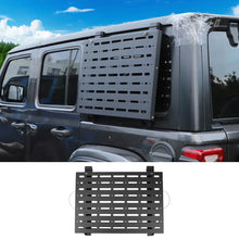 For 2018+ Jeep Wrangler JLU Aluminum Alloy Rear Window Glass Armor & Foldable Table Rack RT-TCZ