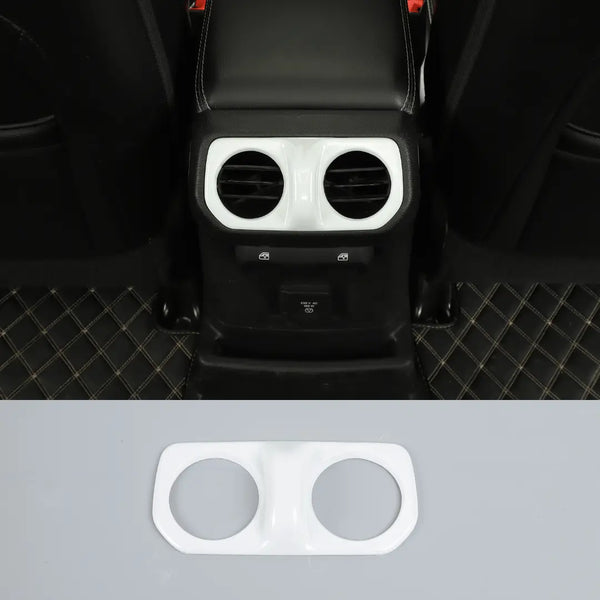 thumbnail image 2 of Silver Rear AC Vent Cover Trim For 2018+ Jeep Wrangler JL & Gladiator JT – Interior Upgrade 2 of 6
