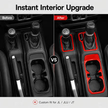 For 2018+ Jeep Wrangler JL, JLU & Gladiator JT 4PCS Center Console Trim Kit – Gear Shift & Armrest Switch Panel Covers RT-TCZ