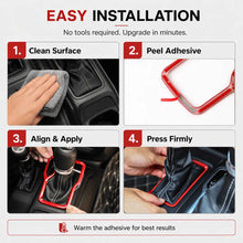 For 2018+ Jeep Wrangler JL, JLU & Gladiator JT 4PCS Center Console Trim Kit – Gear Shift & Armrest Switch Panel Covers RT-TCZ