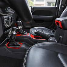 For 2018+ Jeep Wrangler JL, JLU & Gladiator JT 4PCS Center Console Trim Kit – Gear Shift & Armrest Switch Panel Covers RT-TCZ