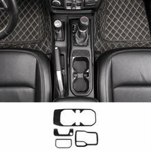 For 2018+ Jeep Wrangler JL, JLU & Gladiator JT 4PCS Center Console Trim Kit – Gear Shift & Armrest Switch Panel Covers RT-TCZ