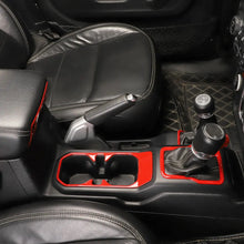 For 2018+ Jeep Wrangler JL, JLU & Gladiator JT Armrest Switch & Gear Shift Panel Trim Cover – Center Console Accent Cup Holder Bezel RT-TCZ