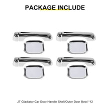 For 2018+ Jeep Wrangler JT Outside Door Bowl Handle Shell Overlay Trim Cover Kit (8 pcs) RT-TCZ