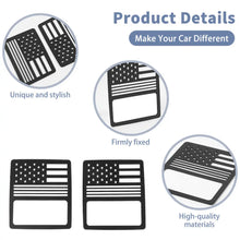 For 2018+ Jeep wrangler JL Pair Black Rear Tail light decoration Cover US Flag （Fit For Halogen Lamps） RT-TCZ