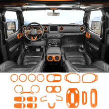 For 2018–2023 Jeep Wrangler JL JLU & Gladiator JT 4-Door – 21PCS Full Interior Trim Cover Kit Set RT-TCZ