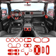 For 2018–2023 Jeep Wrangler JL JLU & Gladiator JT 4-Door – 21PCS Full Interior Trim Cover Kit Set RT-TCZ