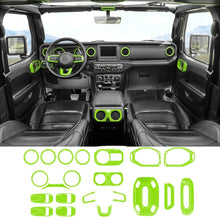 For 2018–2023 Jeep Wrangler JL JLU & Gladiator JT 4-Door – 21PCS Full Interior Trim Cover Kit Set RT-TCZ