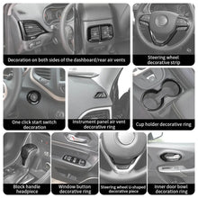 For 2019+ Jeep Cherokee 18 x Inner Center Console & Door Trim Kit RT-TCZ