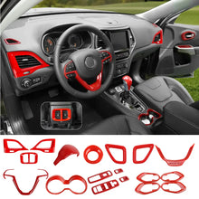 For 2019+ Jeep Cherokee 18 x Inner Center Console & Door Trim Kit RT-TCZ