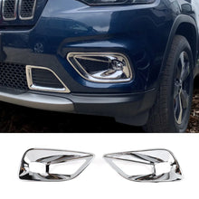For 2019+ Jeep Cherokee Overland Latitude Limited Front Fog Lamp Light Bezels Trim RT-TCZ