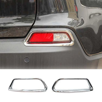 For 2019+ Jeep Cherokee Rear Fog Light Lamp Trim Bezel Decor RT-TCZ