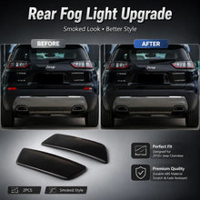 For 2019+ Jeep Cherokee Smoked Rear Fog Light Cover Trim RT-TCZ