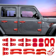 For 2020+ Jeep Gladiator 24PCS Exterior Trim Kits Door & Hood Hinge Covers RT-TCZ