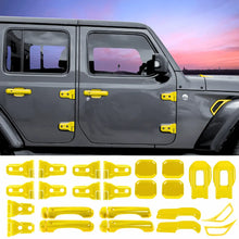For 2020+ Jeep Gladiator 24PCS Exterior Trim Kits Door & Hood Hinge Covers RT-TCZ