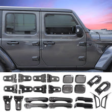 For 2020+ Jeep Gladiator 24PCS Exterior Trim Kits Door & Hood Hinge Covers RT-TCZ