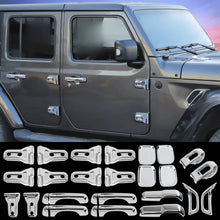 For 2020+ Jeep Gladiator 24PCS Exterior Trim Kits Door & Hood Hinge Covers RT-TCZ