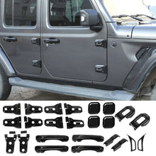 For 2020+ Jeep Gladiator 24PCS Exterior Trim Kits Door & Hood Hinge Covers RT-TCZ