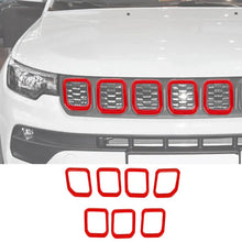 For 2021-2025 Jeep Compass 7 x Front Grille Grill Insert Cover Trim RT-TCZ