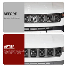 For 2021+ Jeep Compass 7 x Front Grille Grill Insert Cover Trim RT-TCZ