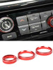 For 2021+ Jeep Compass Air Condition Audio Adjustment Switch Knob Cover Trim Ring RT-TCZ