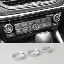 For 2021+ Jeep Compass Air Condition Audio Adjustment Switch Knob Cover Trim Ring RT-TCZ