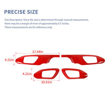 For 2021+ Jeep Compass Interior Door handle Panel Decor Trim Cover Bezel RT-TCZ