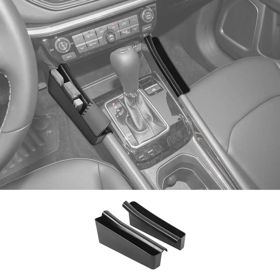 Set 16 Tappetini In Gomma Per Jeep Compass 2022-2023: Inserti Anti-scivolo Per Portabicchieri, Console Centrale E Tasche. Finiture Blu, Facili Da Pulire E Proteggono Dallo Sporco.