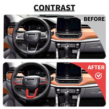 For 2021+ Jeep Compass Steering Wheel Panel Decor Cover Trim Bezels RT-TCZ