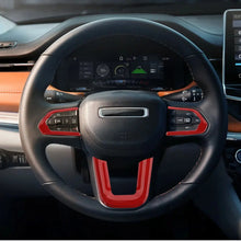 For 2021+ Jeep Compass Steering Wheel Panel Decor Cover Trim Bezels RT-TCZ