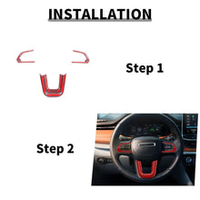 For 2021+ Jeep Compass Steering Wheel Panel Decor Cover Trim Bezels RT-TCZ