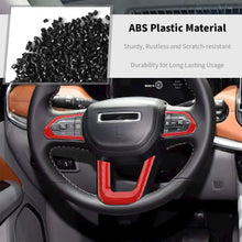 For 2021+ Jeep Compass Steering Wheel Panel Decor Cover Trim Bezels RT-TCZ