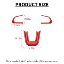 For 2021+ Jeep Compass Steering Wheel Panel Decor Cover Trim Bezels RT-TCZ