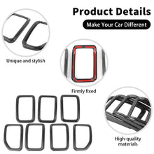 For 2021+ Jeep Grand Cherokee L 7 x Front Grille Grill Insert Ring Cover Trim RT-TCZ