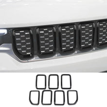For 2021+ Jeep Grand Cherokee L 7 x Front Grille Grill Insert Ring Cover Trim RT-TCZ